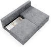 Ecksofa mit Schlaffunktion NATALIA XS in Stoff Tilia Grau Ottomane Rechts Bild 4