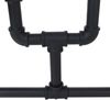 Raumteiler mit Regal HWC-P10, Wohnregal Ablageregal, Industrial Metall Melamin MVG 203x80x20cm ~ schwarz Bild 5