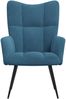 vidaXL Relaxsessel Blau Samt [328083] Bild 4
