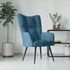 vidaXL Relaxsessel Blau Samt [328083] Bild 3