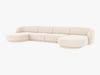 Micadoni Panorama-Sofa Miley 5-Sitzer Chenille Eden Elfenbein Bild 2