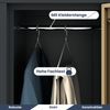 Umkleideschrank Spind IGOR - 6 Abteile, Etikettenhalter Lüftungsschlitze | Umkleidespind Schließfachschrank Garderobenspind, 185x90x45cm Anthrazit-Nussbaum Bild 4