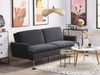 Schlafsofa 3-Sitzer Samtstoff schwarz VETTRE Bild 3