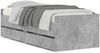 vidaXL Bettgestell mit Schubladen Betongrau 90x190 cm 3207353 Bild 2