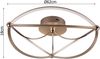 Moderne LED Deckenleuchte CHARIVARI hell & dimmbar über Schalter, Messing Ø 62cm Bild 4