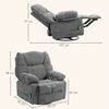 HOMCOM Massagesessel Relaxsessel mit Massagefunktion (Fernsehsessel mit Wärmefunktion, Liegefunktion, 1-St, TV Sessel mit Seitentaschen, Fernbedienung), 98 x 90 x 98 cm, Dunkelgrau Bild 3