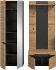 Home affaire Garderoben-Set REHAT, TOPSELLER!, 3-teilig, Breite 160 cm, individuell erweiterbar, (Set, 3-St, bestehend aus: Garderobenschrank, Sitzbank und Paneel), Garderobenkombination, Kombination, Set, Flurgarderobe, Diele Bild 4