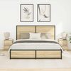 vidaXL Nachttische mit LED-Leuchten 2 Stk. Sonoma-Eiche 38x34x50 cm 861288 Bild 5