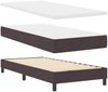 vidaXL Boxspringbett mit Kopfteil Dunkelbraun 100 x 200 cm Stoff 3338744 Bild 5