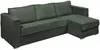 Vente-unique - LORETO Sofa SamtStoff Grün - B 223 cm152 cm x H 90 cm x L 298 cm Bild 2