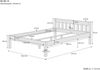 Doppelbett Massivholzbett 140x200 Kiefer unbehandelt mit wählbarem Zubehör V-60.38N-14ohne Zubehör Bild 4