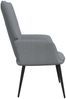 vidaXL Relaxsessel mit Hocker Hellgrau Stoff [327952] Bild 5