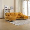 LVHOM Loungesofa 272x136x88 cm, 4-6 Personen, 6-Sitzer Chenille U-Shape Sektionssofa/Modulares Sofaset/Schlafsofa/Ecksofa/Relaxliege Bild 5