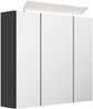 Badmöbelset Taifun 170cm 3tlg mit 2x Spiegelschrank grafit : Grafit Bild 5