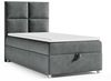Best for Home Boxspringbett mit Bettkasten Trinity K2 Single Bonell-Matratze inkl. 7 cm Topper (Einzelbett, Hotelbett, Polsterbett gepolstertes Kopfteil, Jugendbett, Kinderbett versch. Größen, 70x200 80x200 90x200 100x200 cm), verschiedene Liefermöglic... Bild 4