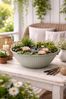 finehomegarden Pflanzschale Schale Metall lackiert hellgrün Wasserwanne Miniteich Teichwanne (1 St), Pflanzschale Garten Dekoschale Ø32+38cm 2Größen wählbar / Paket Bild 4
