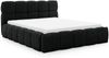 MEBLINI Polsterbett 160x200 mit Lattenrost ohne Matratze - SALERNO - Schwarz Boucle - Bubble Bett - Cloud Bett - Marshmallow Bed - Kopfteil Bett mit Stauraum Bild 2