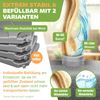 KESSER® Sonnenschirmständer 4-teilig Schirmgewicht Schirmständer für Ampelschirm Bodenkreuz 60 Liter / 80 kg befüllbar mit Wasser oder Sand Inkl. Metallverbinder Ampelschirmständer Kunststoff Grau Bild 3