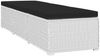 vidaXL 3-tlg. Garten-Sonnenliegen mit Teetisch Poly Rattan Weiß 3057664 Bild 5