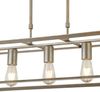 Hängelampe, Gestell Design, silber-gold, H 75 cm, HEATON Bild 4