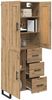 vidaXL Highboard Artisan-Eiche 69,5 x 34 x 180 cm Holzwerkstoff 3416055 Bild 3