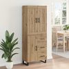 vidaXL Highboard Artisan-Eiche 69,5 x 34 x 180 cm Holzwerkstoff 3416055 Bild 4