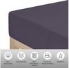 OTTO home Spannbettlaken BLACKBERRY in BASIC und PREMIUM Qualität, 100% Baumwolle, Jersey (110 g/m), Gummizug: rundum, (1 Stück), für hohe Matratzen bis 28 cm, Bettlaken, Spannbetttuch, pflegeleicht Bild 4