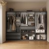 Livinity® Kleiderschrank Trento, Anthrazit, 2er Set (2-St) Bild 2