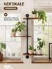 Bamworld Blumenständer 3-stufig, drehbares Wandpflanzenregal, Deko-Wandregal für Fenster (1 St), Eckregal für Pflanzen, Industrielles Design mit Holzoptik Bild 3