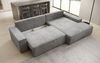 Luxusbetten24 Schlafsofa Designer Sofa Verona mit breiter Ottomane, mit Schlaffunktion und Stauraum Bild 3