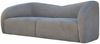 Casa Padrino Luxus 3er Wohnzimmer Sofa Grau 238 cm - Wohnzimmer Interior Bild 2