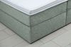 Home affaire Boxspringbett Leon, Doppelbett, Polsterbett, Federkernbett, Komfortbett, 160, 180 cm, inkl. 9 cm Topper, 5-Zonen-Taschen-Federkernmatratze in H3 Bild 4