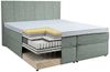 Home affaire Boxspringbett Leon, Doppelbett, Polsterbett, Federkernbett, Komfortbett, 160, 180 cm, inkl. 9 cm Topper, 5-Zonen-Taschen-Federkernmatratze in H3 Bild 3