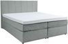 Home affaire Boxspringbett Leon, Doppelbett, Polsterbett, Federkernbett, Komfortbett, 160, 180 cm, inkl. 9 cm Topper, 5-Zonen-Taschen-Federkernmatratze in H3 Bild 2