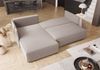 Ecksofa Schlafsofa EVORA Stoff Poso Blau Ottomane Links Bild 2