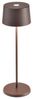 Zafferano, Olivia Pro Lampe, Tragbare und Wiederaufladbare Tischlampe mit Touch Control, Geeignet für Wohnzimmer und Außenbereich, Dimmer, 2700-3000 K, Höhe 35 cm, Farbe Corten Bild 5