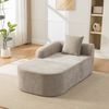 YakoHome Modulsofa Grau 172x99x81 cm – Sofa mit Chaiselongue, sofort einsatzbereit, weiche Polsterung und neutrales Design für Wohnzimmer, Schlafzimmer und Home-Office Bild 3