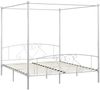 vidaXL Himmelbett-Gestell Weiß Metall 200 x 200 cm 284432 Bild 2