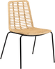 Esszimmerstuhl 2er Set TAOS Rattan Naturfarben Bild 4