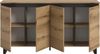 Home affaire Sideboard TOMA, Breite: 160 cm, mit Metall-Kufen-Fuß, 4 Türen, 4 Einlegeböden, Anrichte, Kommode, Schrank, Board, Higboard Bild 4