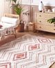 Teppich Baumwolle beige rosa 140 x 200 cm geometrisches Muster KASTAMONU Bild 3