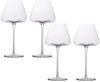 Intirilife Weinglas, 4-tlg, Glas, 4x Wein Glas 600ml Rotwein Glas Kelch Spülmaschinenfest Kristallglas Bild 2