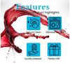 Intirilife Weinglas, 4-tlg, Glas, 4x Wein Glas 600ml Rotwein Glas Kelch Spülmaschinenfest Kristallglas Bild 3