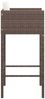 vidaXL Barhocker 4 Stk. mit Kissen Braun Poly Rattan 316659 Bild 5