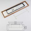 hofstein Deckenleuchte »Vacil« modernes Deckenpanel aus Metall und Holz in Schwarz/Weiß/Natur, 3000 Kelvin, 24 Watt, 2100 Lumen, längliche Deckenlampe in flachem Design Bild 3