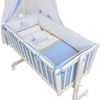 Baby-Delux Babybettwäsche Baby Wiegenset, Textilien, 6 teilig, Wiegenset 6-tlg. für Babywiege 90x40 (ohne Wiege) verschiedene Designs Bild 2