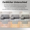 Merax 166cm L-förmiges Ecksofa mit Chaiselongue – 3-Sitzer Sofa, Atmungsaktiver Baumwoll-Leinenstoff, Kunststoffbeine, grau Bild 5