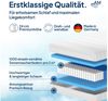 AM Qualitätsmatratzen 1000 Federn 7-Zonen Taschenfederkernmatratze 80x200 cm - 24 cm Premiumhöhe - 1.000 Federn Matratze 80x200 cm - H4 Bild 3