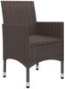 vidaXL 5-tlg. Garten-Essgruppe Braun 3068694 Bild 5