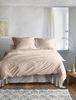 Irisette Mako-Satin uni Bettwäsche Set uni Paris 8000 beige 135x200 cm + 1 x Kissenbezug 80x80 cm Bild 3